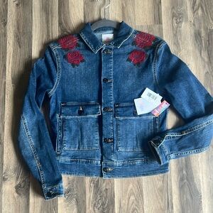 LuLaRoe Embroider Jean Kenny Jacket